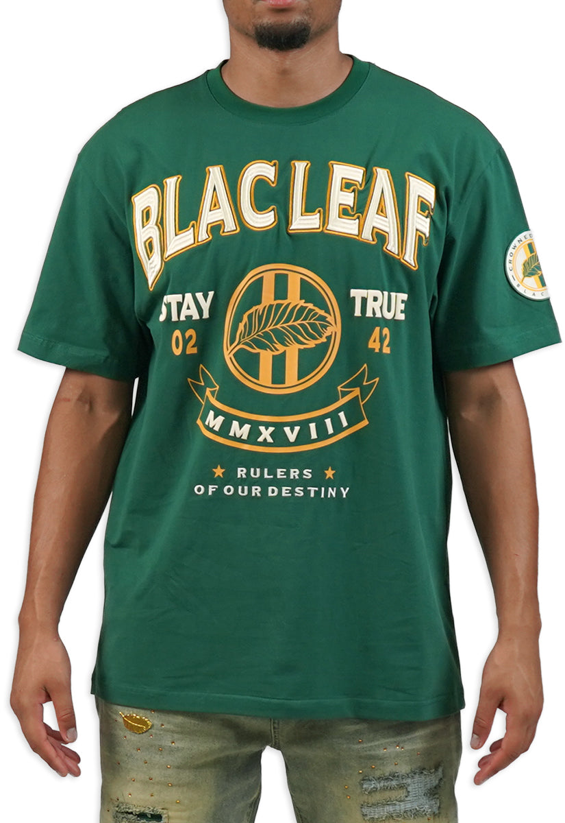 BLAC LEAF RULERS T-SHIRT GREEN