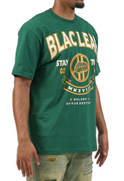 BLAC LEAF RULERS T-SHIRT GREEN