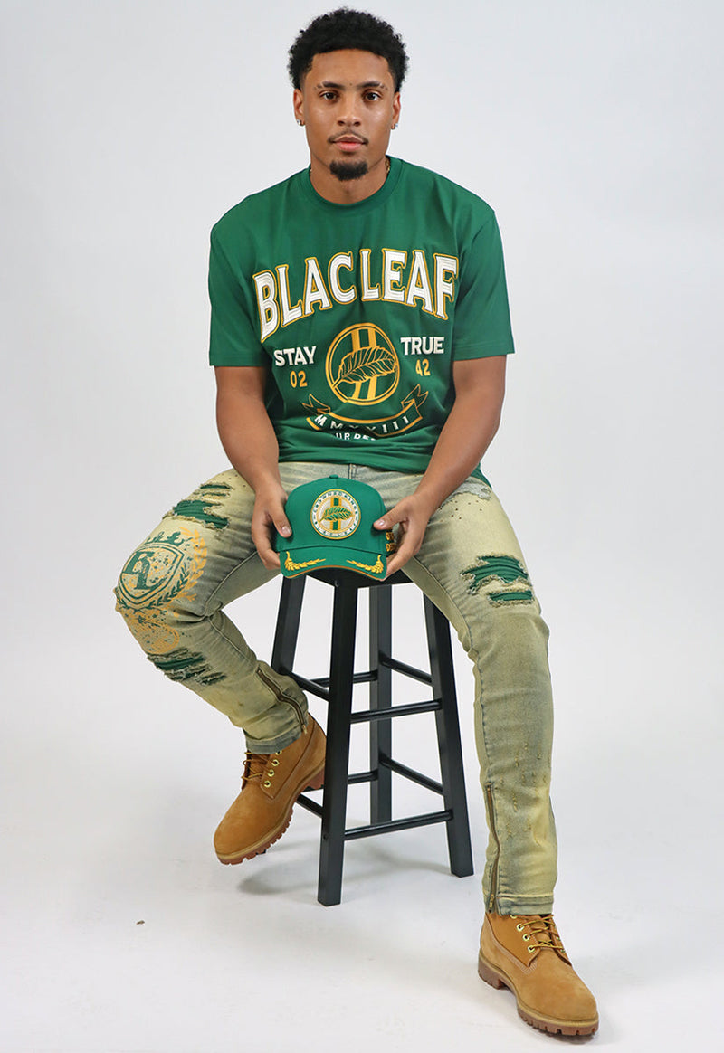 BLAC LEAF RULERS T-SHIRT GREEN