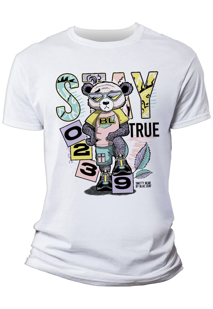 BLAC LEAF STAY TRUE SMITTY WHITE SHIRT