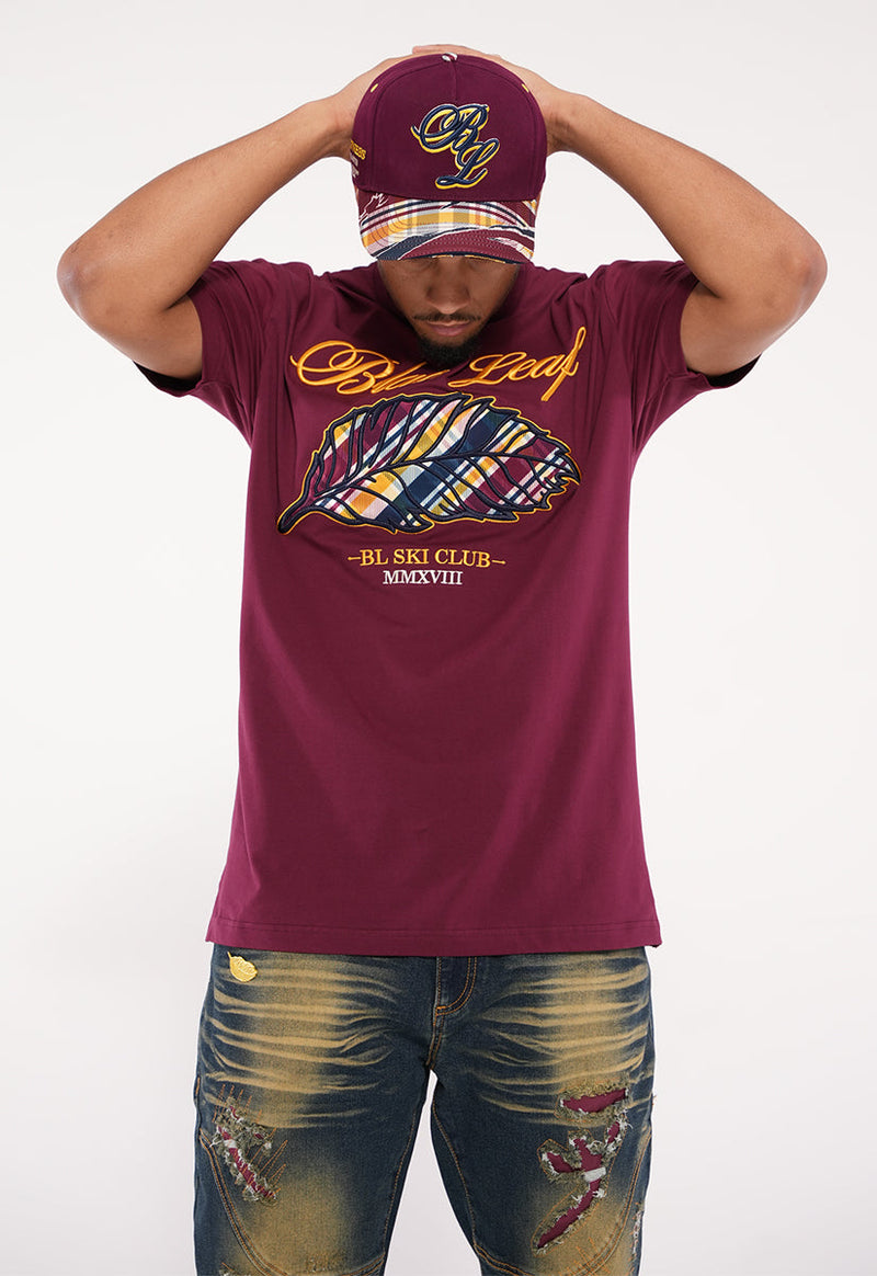 BL Plaid Leaf T-Shirt