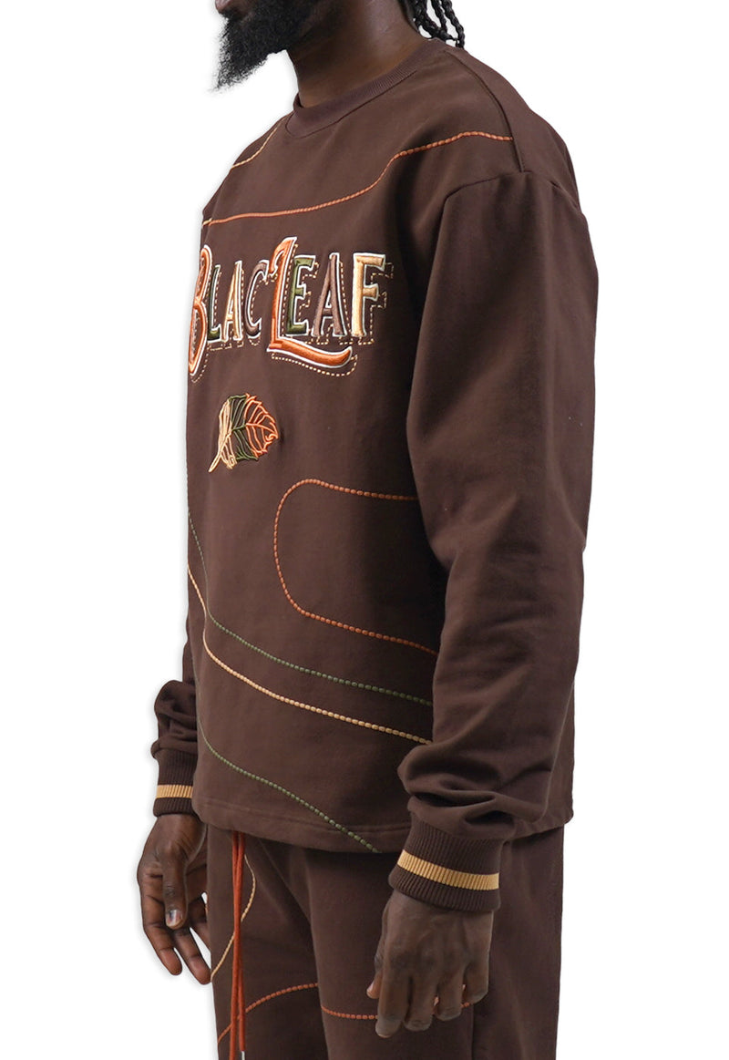 BUILT DIFFERENT CREWNECK BROWN (sweater)