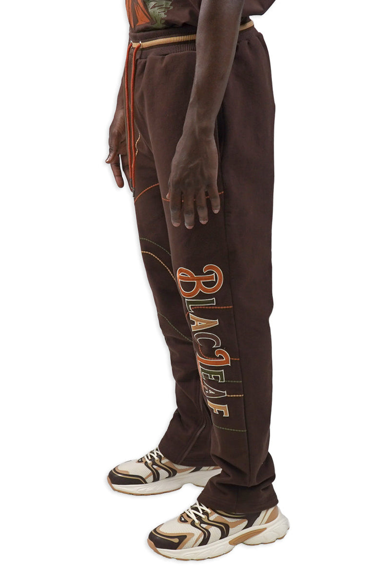 BUILT DIFFERENT SWEAT PANTS BROWN