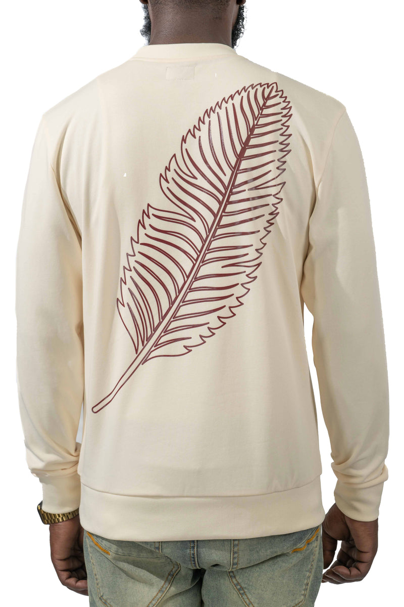Be Yourself Embroidered Cream Crewneck (Small Special) (sweater)