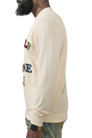 Be Yourself Embroidered Cream Crewneck (Small Special) (sweater)