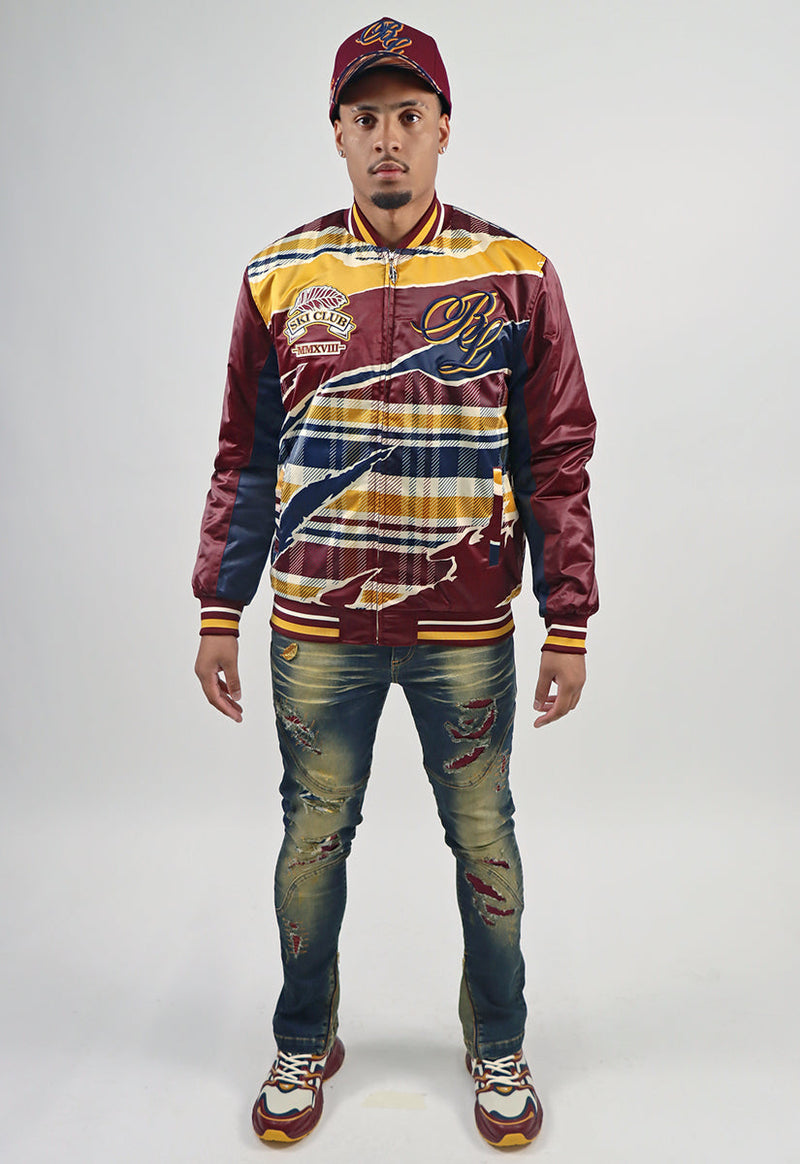 Blac Leaf Ski Club Bomber Jacket, Denim Jeans, Trucker Hat and G7 Sneakers Bundle