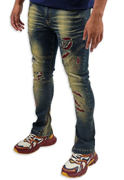 Blac Leaf Ski Club Bomber Jacket, Denim Jeans, Trucker Hat and G7 Sneakers Bundle