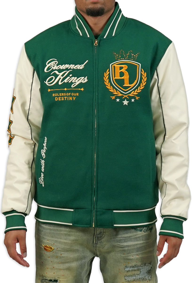 CROWNED KINGS BOMBER JACKET GREEN