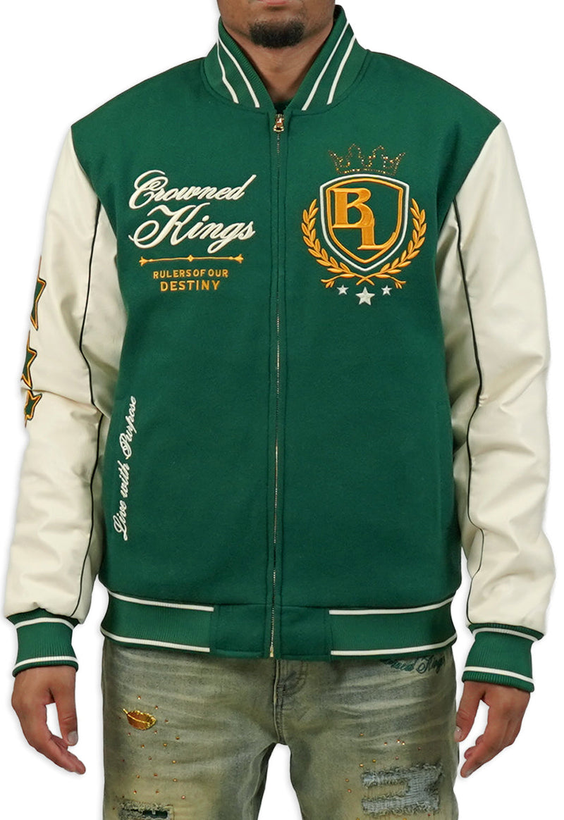 CROWNED KINGS BOMBER JACKET GREEN