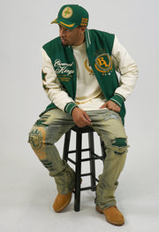 CROWNED KINGS BOMBER JACKET GREEN