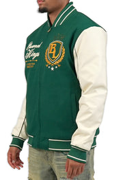 CROWNED KINGS BOMBER JACKET GREEN