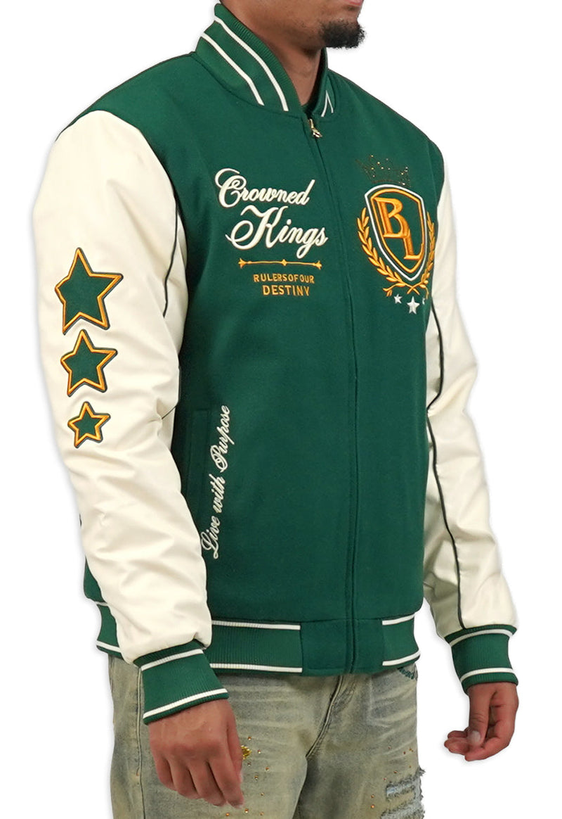 CROWNED KINGS BOMBER JACKET GREEN