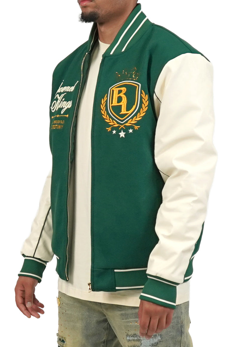 CROWNED KINGS BOMBER JACKET GREEN
