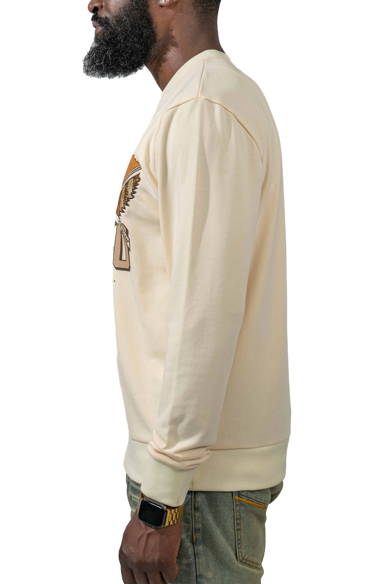 Consistent Progress Patchwork Leaf Crewneck (Smalll & Medium) (sweater)