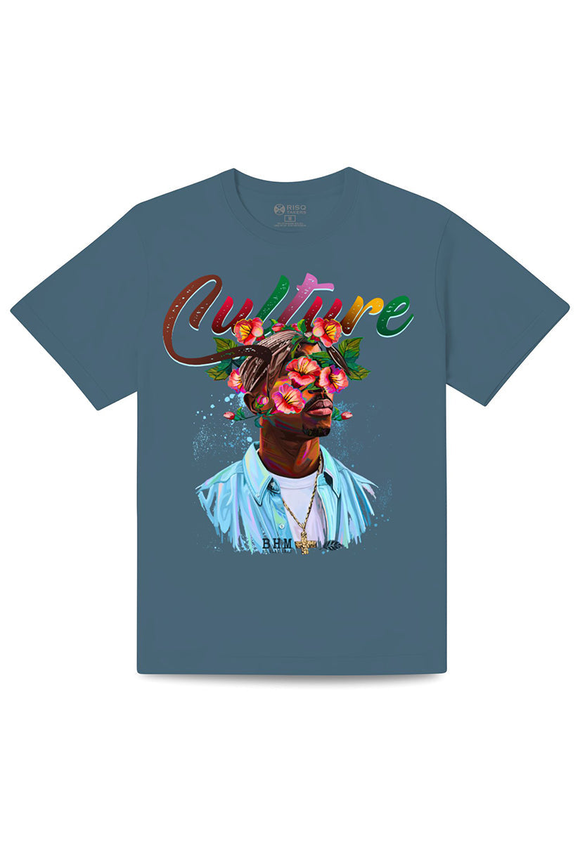 Culture Steel Blue T-Shirt