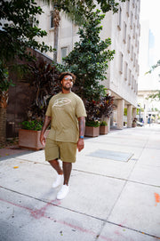 Essential Olive Classic Leaf Shorts