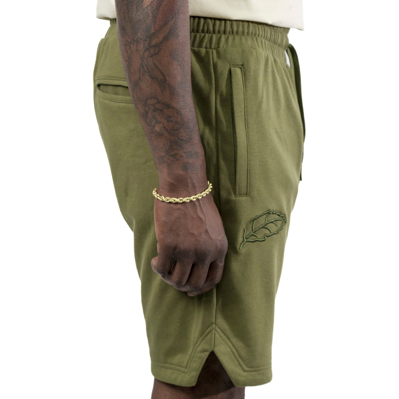 Essential Olive Classic Leaf Shorts