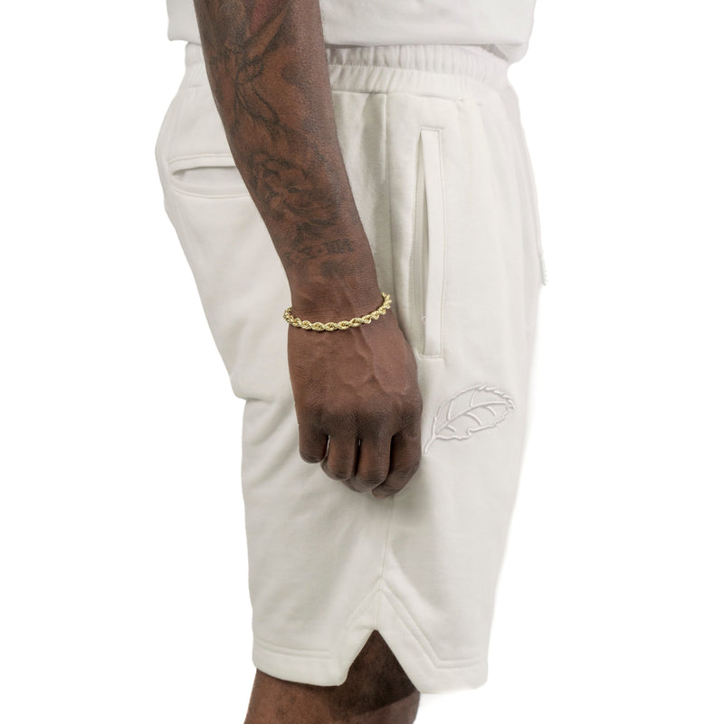 Essential White Classic Leaf Short