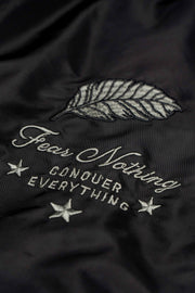 Fear Nothing Vegan Leather Bomber Jacket