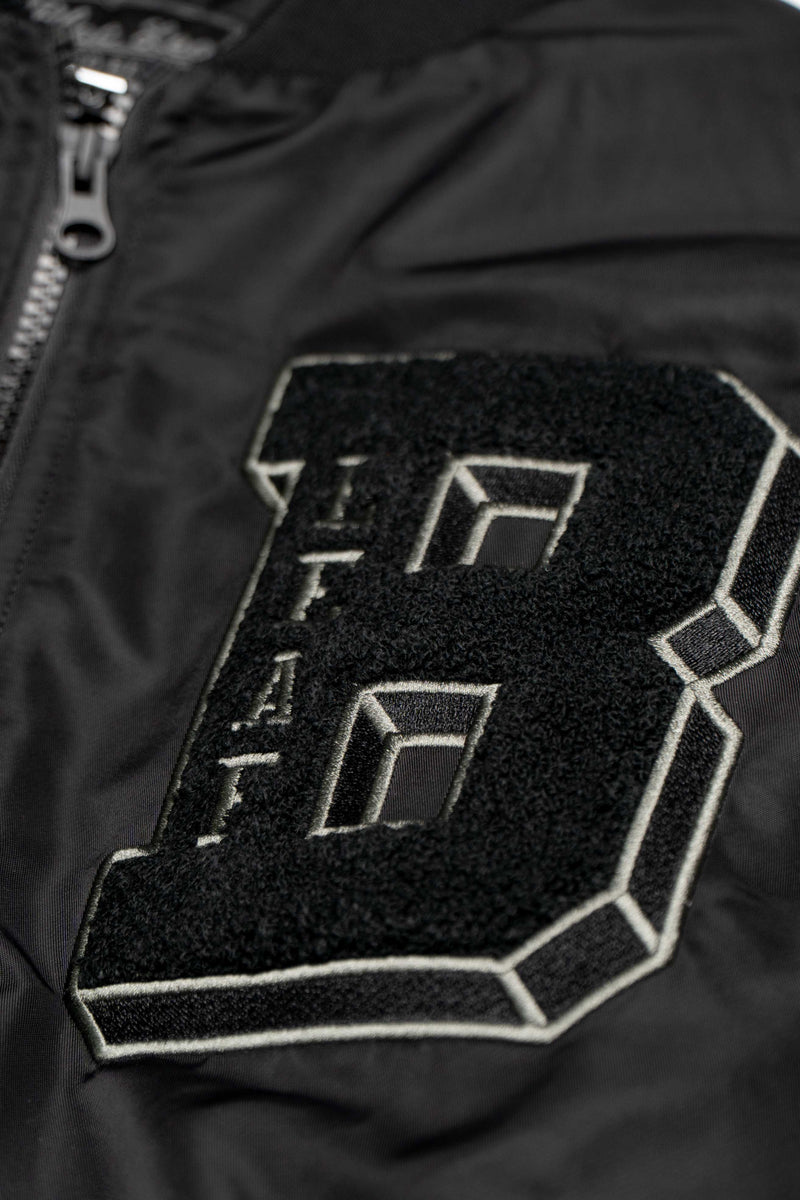 Fear Nothing Vegan Leather Bomber Jacket