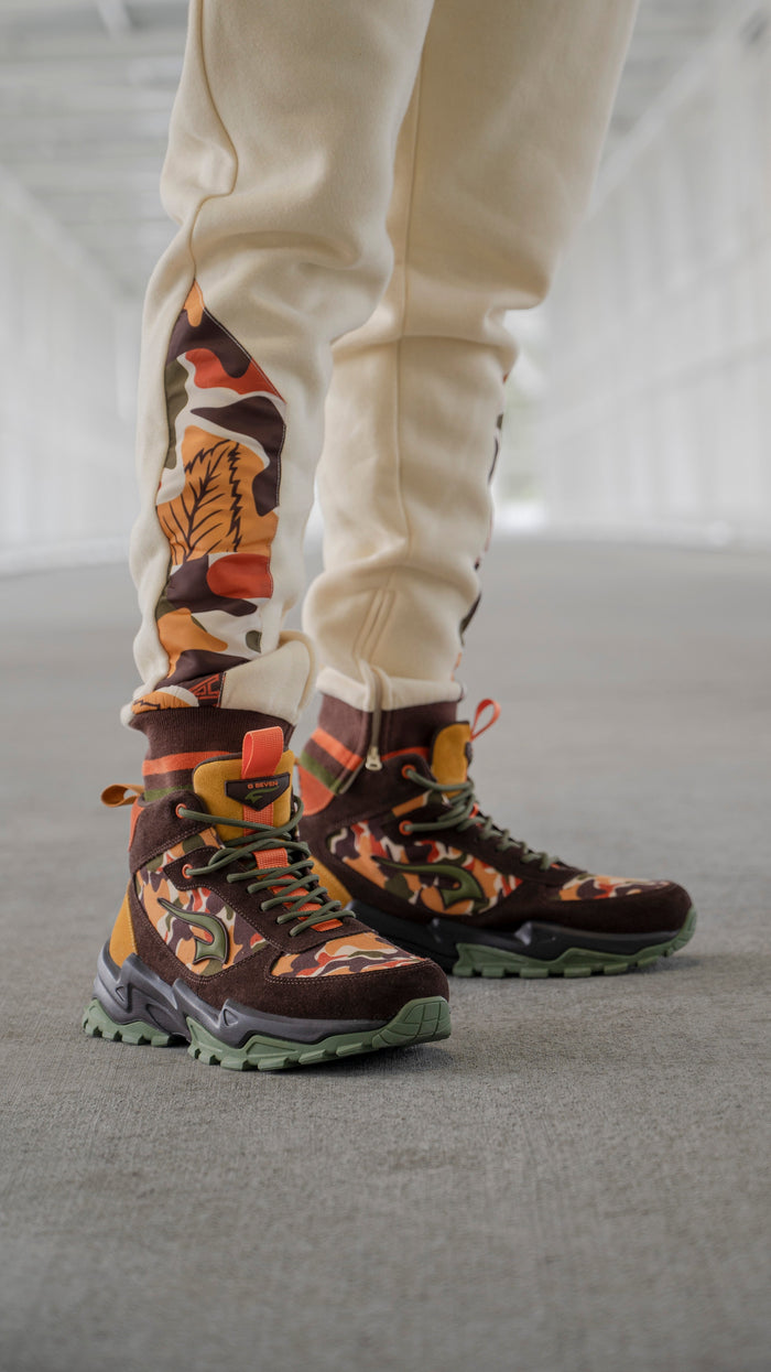 G7 x Blac Leaf Wendigo Camo Mid Top Life Style Sneakers