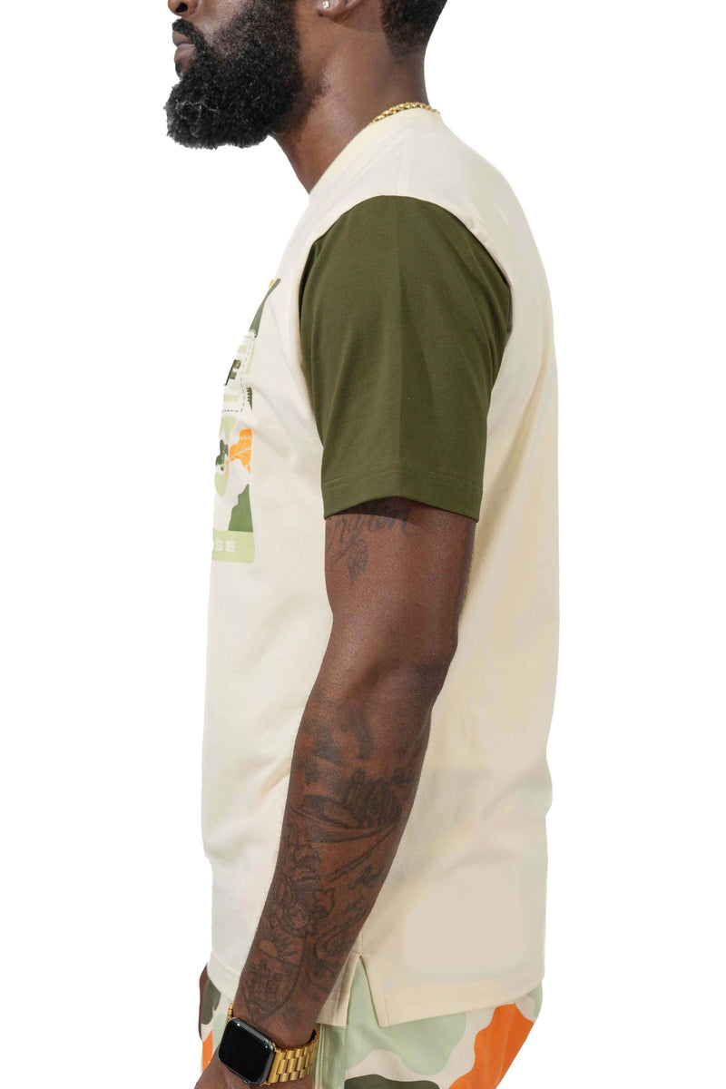 Go Outside Camo Panel Shirt (Small)