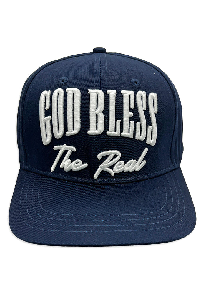 God Bless The Real Strapback Hat Navy