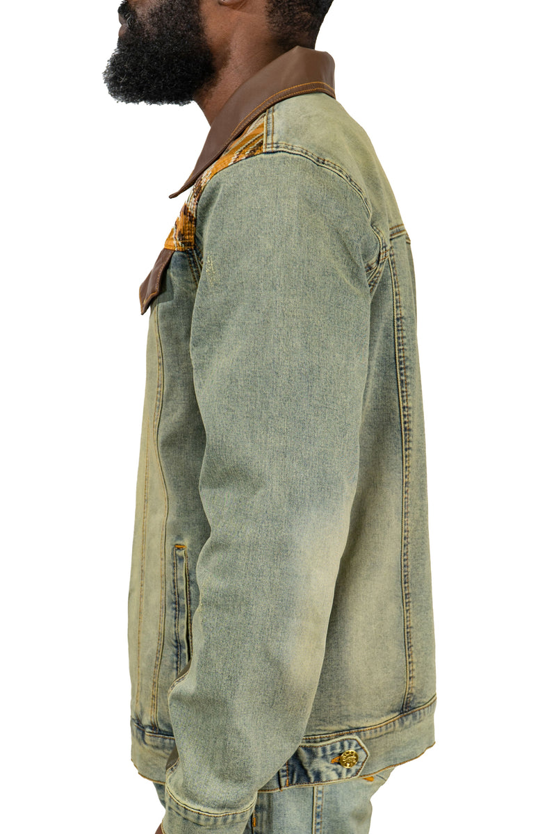 Great Things Plaid Denim Jacket