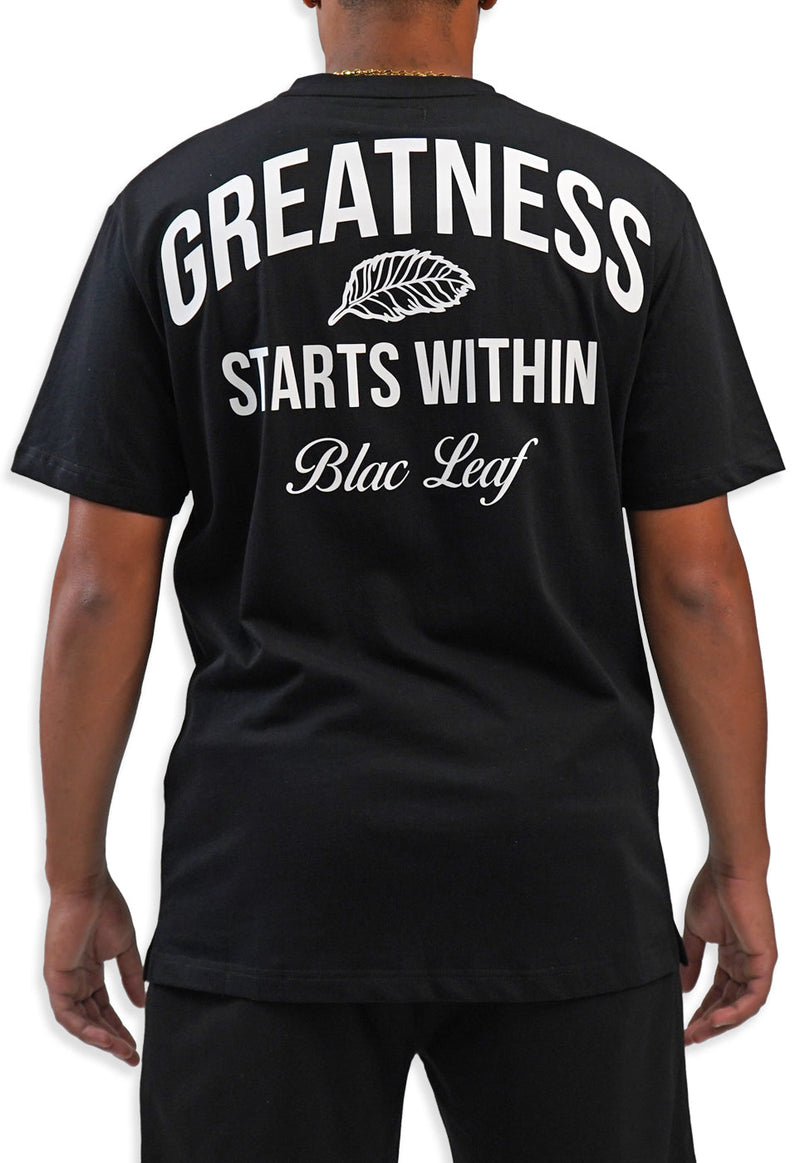Greatness Starts Within Shirt Black