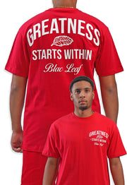 Greatness Starts Within Shirt Red