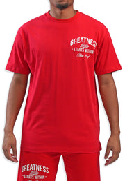 Greatness Starts Within Shirt Red
