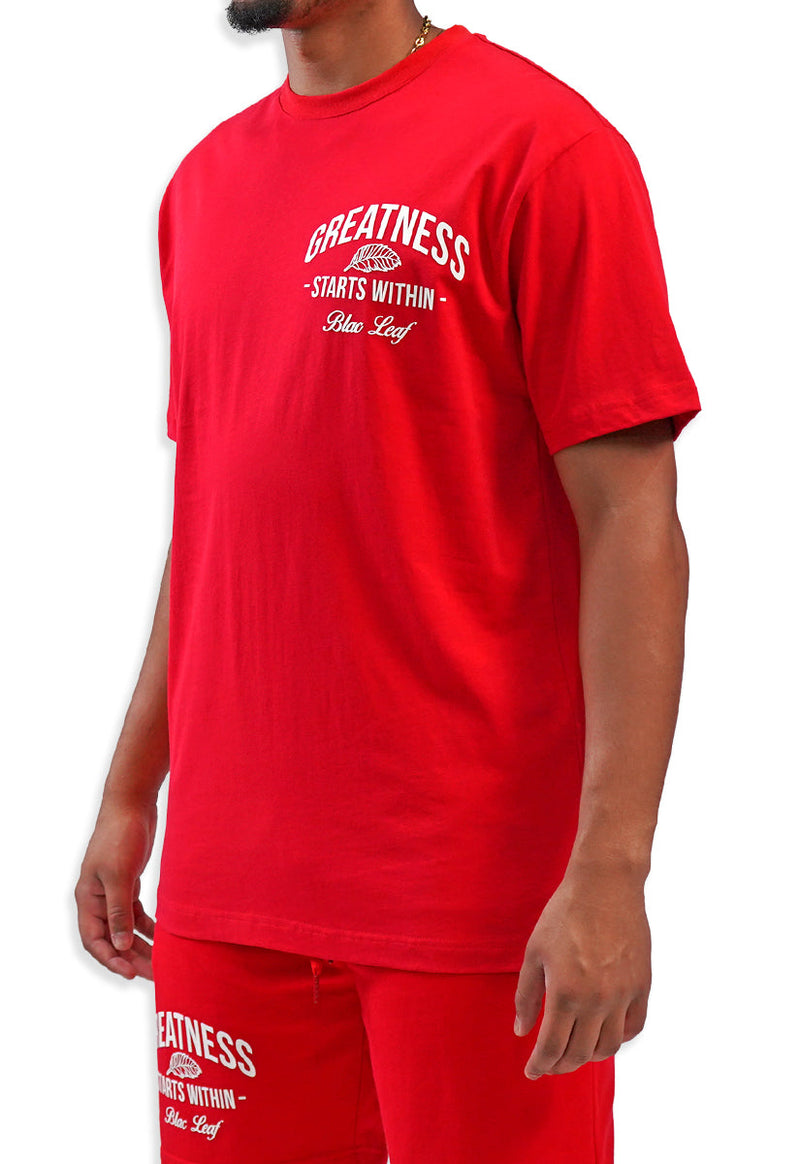 Greatness Starts Within Shirt Red