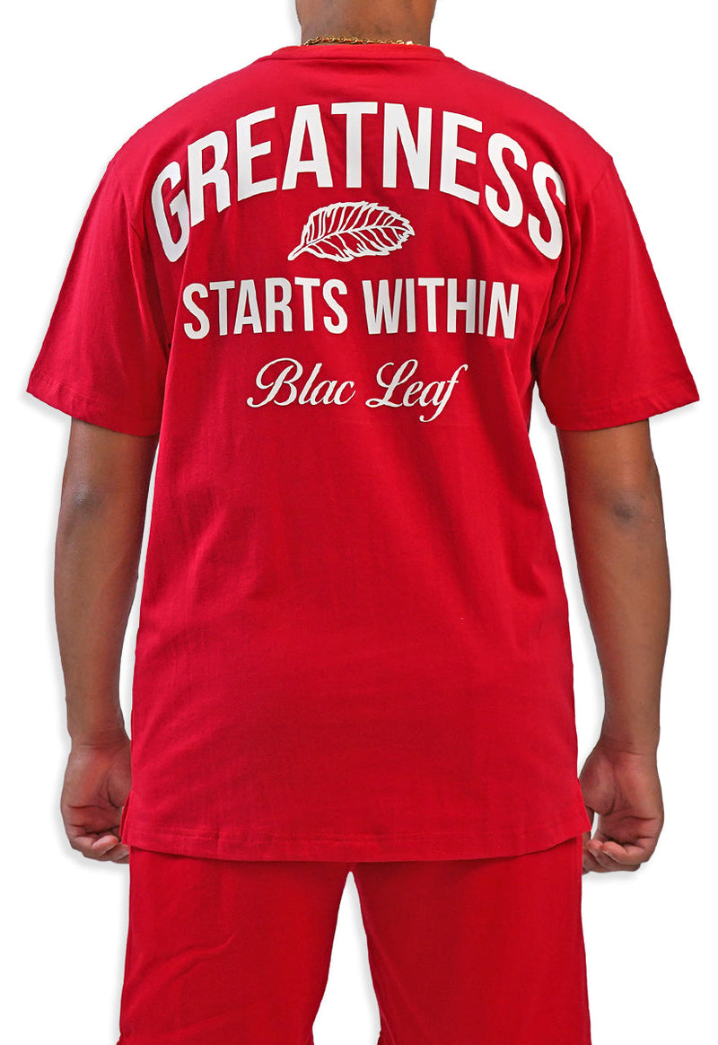 Greatness Starts Within Shirt Red