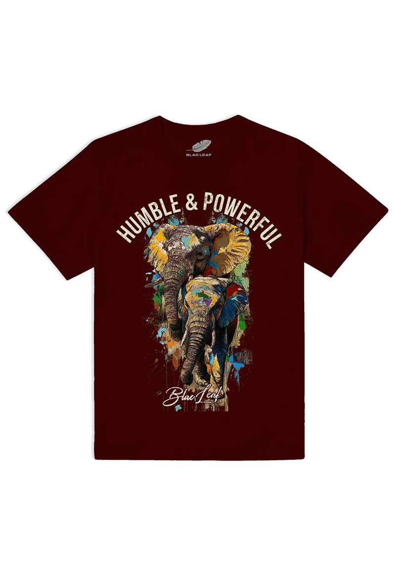 HUMBLE & POWERFUL BURGUNDY SHIRT