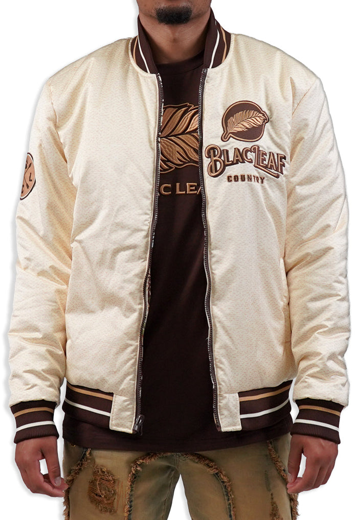 HUNTING CLUB REVERSIBLE BOMBER JACKET (CREAM JACKET ONE SIDE)