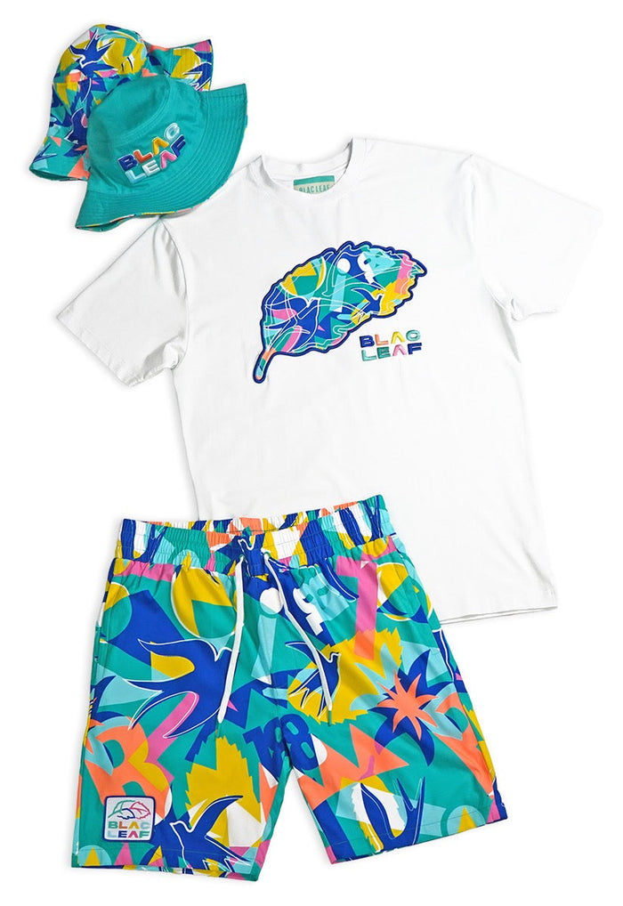 Leaf Magnificent T-Shirt, AOP Shorts and Bucket Hat Bundle