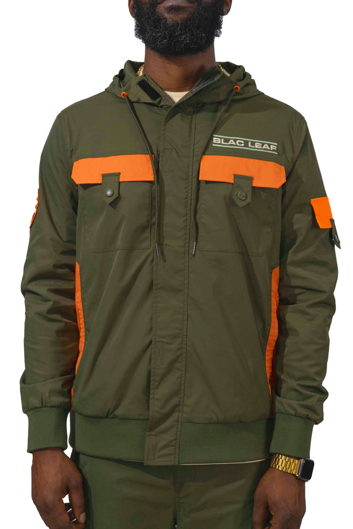 Live With Purpose Nylon Full Zip Hoodie Jacket