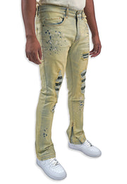 Military Olive Denim Jeans