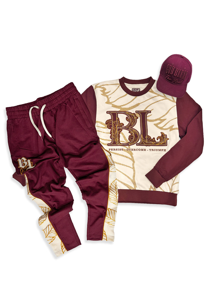 P.O.T. Crewneck Sweater, Fleece Jogger and Dad Hat Bundle