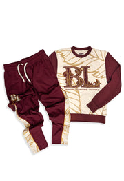 P.O.T. Crewneck Sweater, Fleece Jogger and Dad Hat Bundle