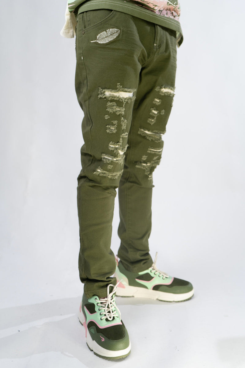 Paradise Garden Twill Denim