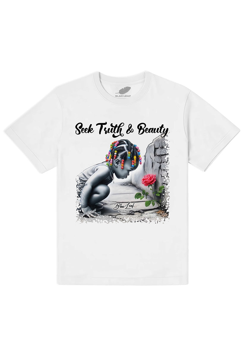 SEEK TRUTH & BEAUTY WHITE SHIRT