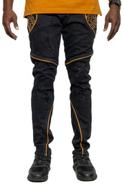 Successful Mindset Denim Pants Jet Black