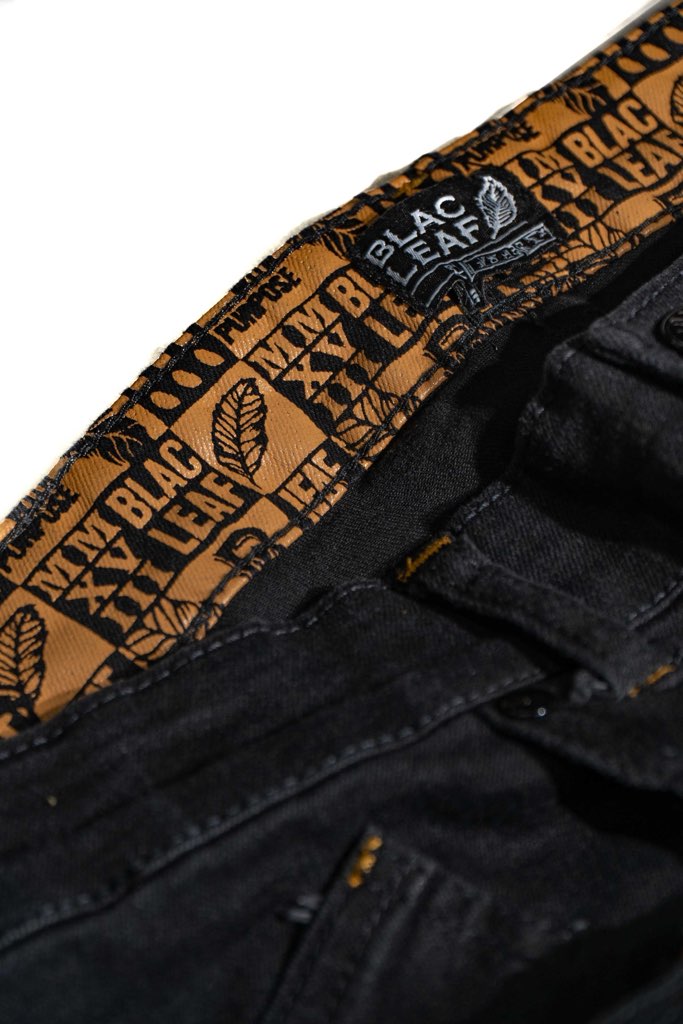 Successful Mindset Denim Pants Jet Black