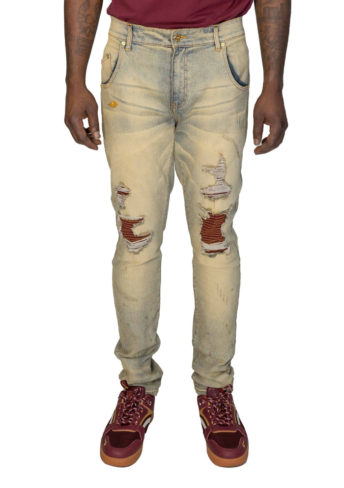 Vintage Sand Denim Jeans