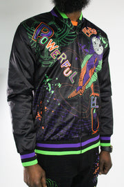 Wisdom And Legacy Satin Embroidered Jacket