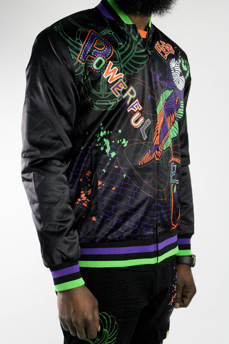Wisdom And Legacy Satin Embroidered Jacket
