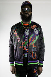 Wisdom And Legacy Satin Embroidered Jacket