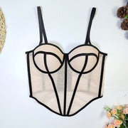 Lines Contrast Color Sling Tank Tops GXHF 81030