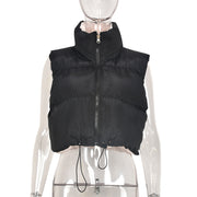 Reversible Wear Zipper Vest Warm Cotton Jacket GBTF 8099DN